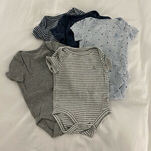 5-pack baby GAP short sleeve onesies 0-3M